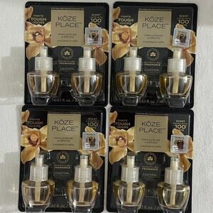 (4) 2-Packs Koze Place Vanilla Bliss & Orchid Plug-In Scented Oil Refills